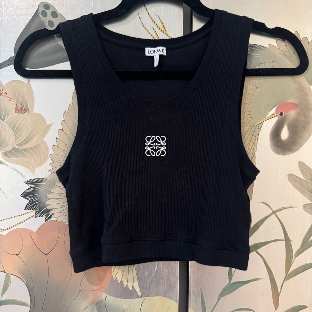 Loewe Cropped Anagram Tank Top Size S